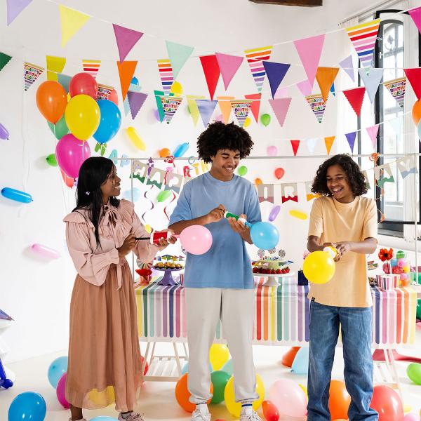 Viirinauha Happy Birthday Stripetastic 6 m