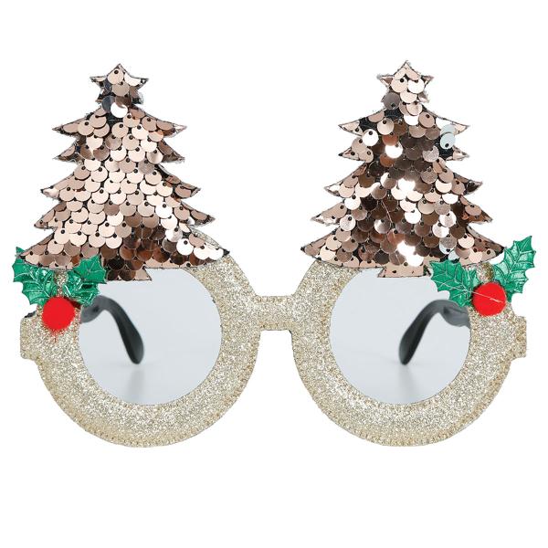 Kimaltelevat Silmälasit Joulukuusikoristeilla