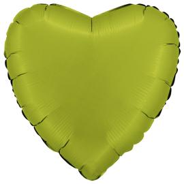 Folioilmapallo Sydän Satiini Matcha Latte