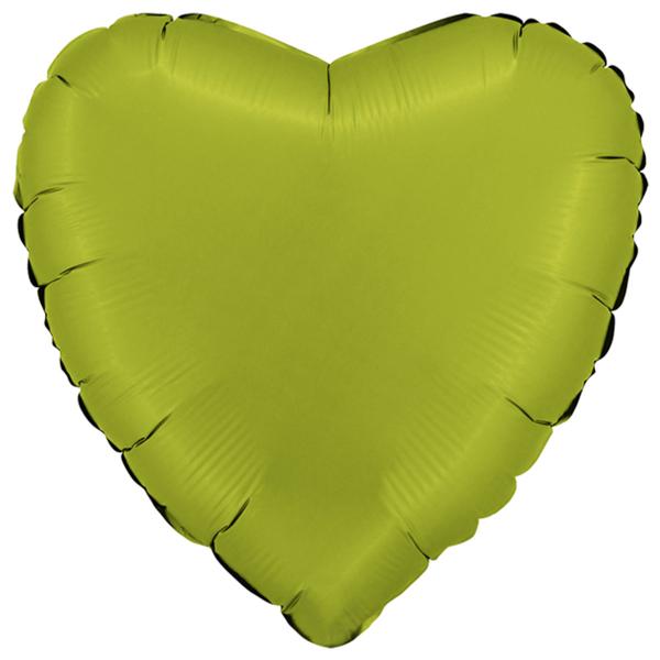 Folioilmapallo Sydän Satiini Matcha Latte