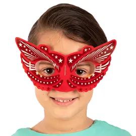 Glow Mask Perhonen Lapset Punainen