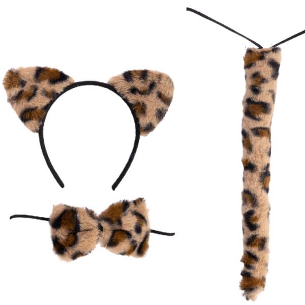 Naamiaissetti Leopardi Beige/Ruskea