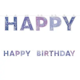 Happy Birthday Viirinauha Sininen & Pinkki