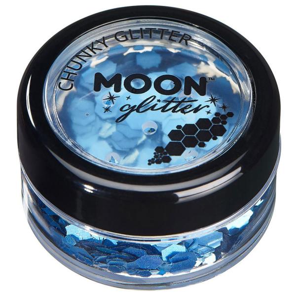 Moon Glitter Holografinen Chunky Glitter Sininen