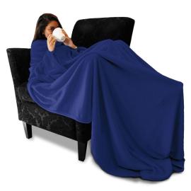Snugs Fleece-huopa Hihoilla Sininen