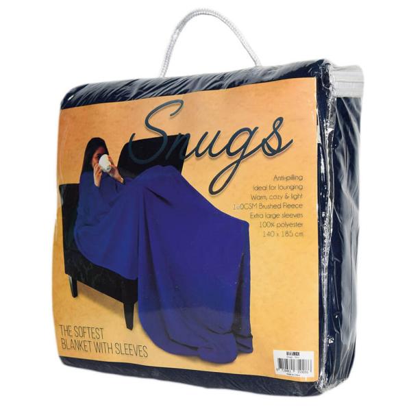 Snugs Fleece-huopa Hihoilla Sininen