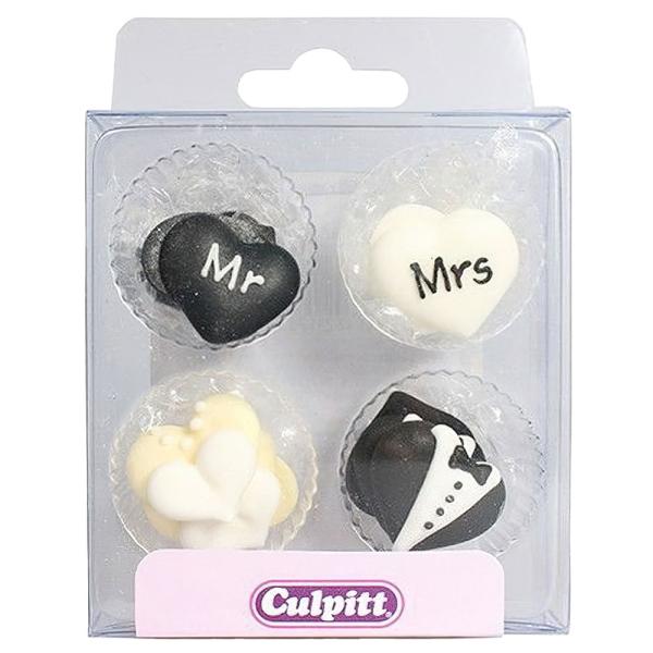 Sokerikoristeet Mr ja Mrs