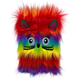 Muistikirja Fluffy Sateenkaari Kissa