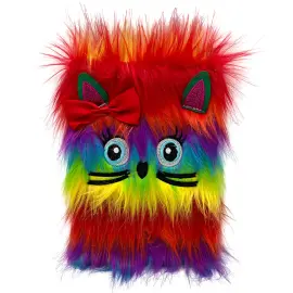 Muistikirja Fluffy Sateenkaari Kissa