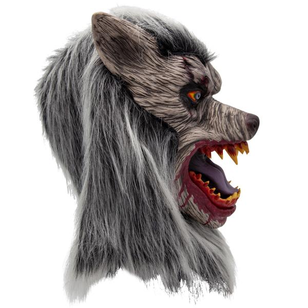 Lateksinaamio Susi Hiuksilla