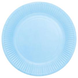 Pahvilautaset Vaaleansininen 23cm 8 kpl
