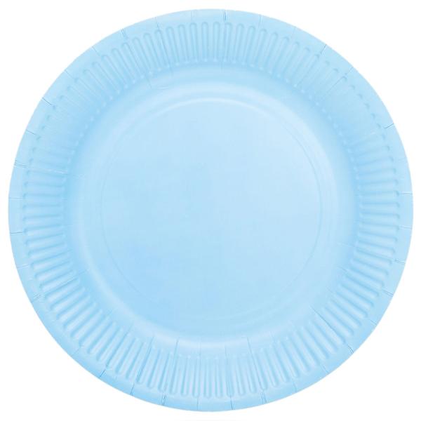 Pahvilautaset Vaaleansininen 23cm 16 kpl