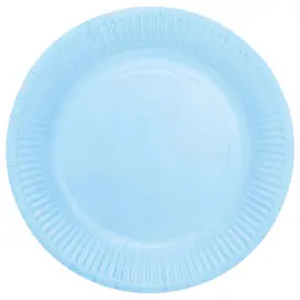 Pahvilautaset Vaaleansininen 23cm 8 kpl