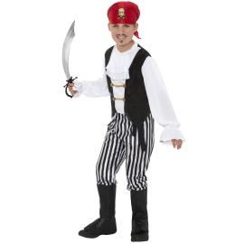 Merirosvoasu Musta/Valkoinen Lapsille