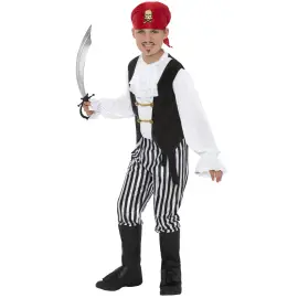 Merirosvoasu Musta/Valkoinen Lapsille