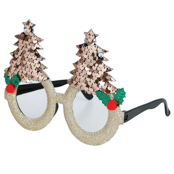 Kimaltelevat Silmälasit Joulukuusikoristeilla