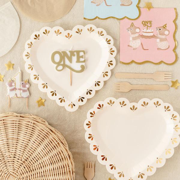 Kakkukynttilä 1 v Hiiret 6,5 x 7,5 cm