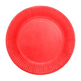 Pahvilautaset Punainen 18cm 8 kpl