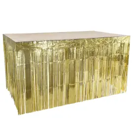 P&ouml;yd&auml;nhelma Hapsut Metallinen Kulta 300x74 cm