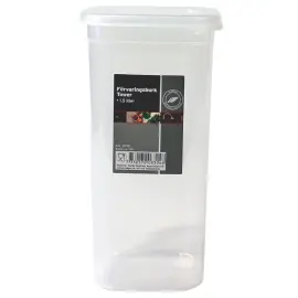 Muovinen S&auml;ilytyspurkki Kannella 1,5 Litra