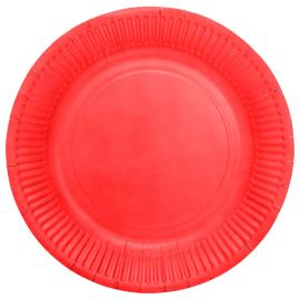 Pahvilautaset Punainen 23cm 8 kpl