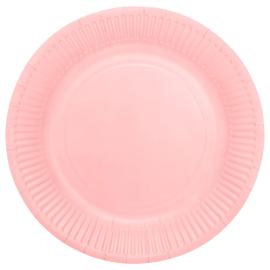 Pahvilautaset Vaaleanpunainen 23cm 8 kpl