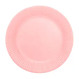 Pahvilautaset Vaaleanpunainen 18cm 20 kpl