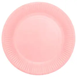 Pahvilautaset Vaaleanpunainen 23cm 16 kpl