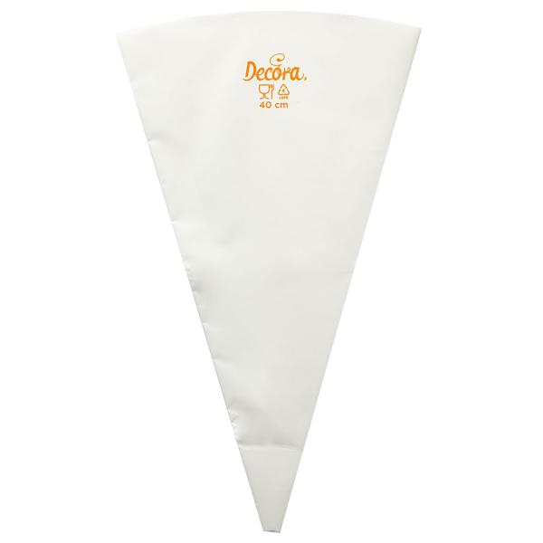 Uudelleenkäytettävä Pursotinpussi Valkoinen 40 cm