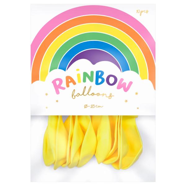 Rainbow Pienet Lateksi-ilmapallot Pastellikeltainen