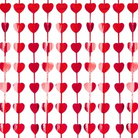 Verho Syd&auml;met Metallinen Punainen