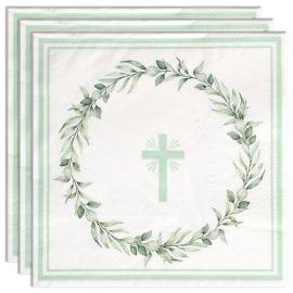 Servetit Risteill&auml; ja Lehtiseppeleell&auml; 16 kpl