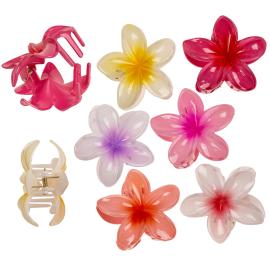 Hiusklipsi Hawaii-kukka 7 cm