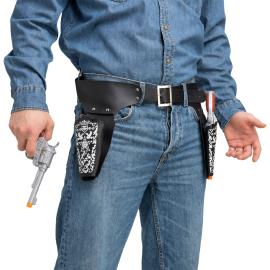 Cowboyrevolveri Vy&ouml;ll&auml; ja Kotelolla Musta