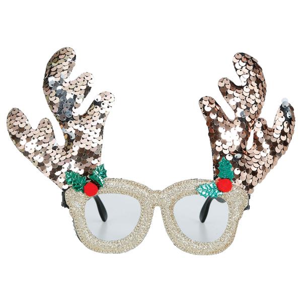 Kimaltelevat Silmälasit Poronsarvilla