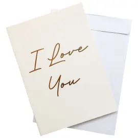 A4 Kortti Kirjekuorella I Love You