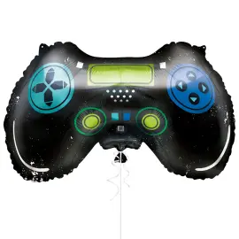 Peliohjain Folioilmapallo Musta