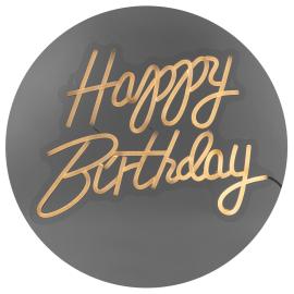 LED Neonkyltti Happy Birthday Valkoinen 40 x 29,5 cm