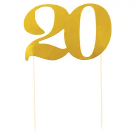Cake Topper Kulta 20