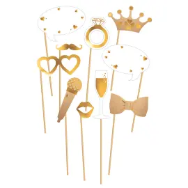 Photo Props Just Married Kulta