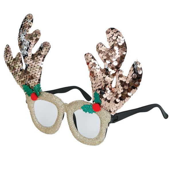 Kimaltelevat Silmälasit Poronsarvilla