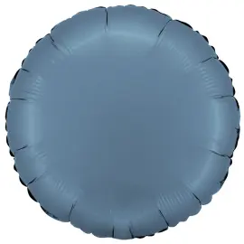 Pyöreä Folioilmapallo Satiini Blue Jeans