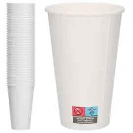 Pahvimukit Valkoinen 48 cl 50-kpl