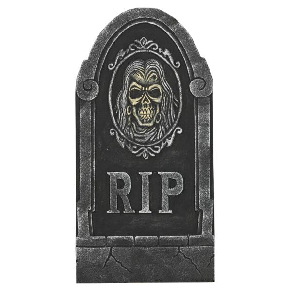 Hautakivi Koriste RIP Pääkallo