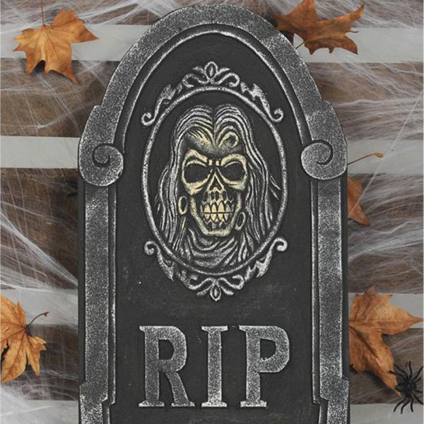 Hautakivi Koriste RIP Pääkallo