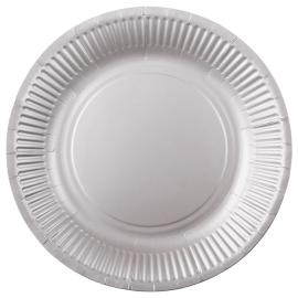Pahvilautaset Hopea 23cm 8 kpl