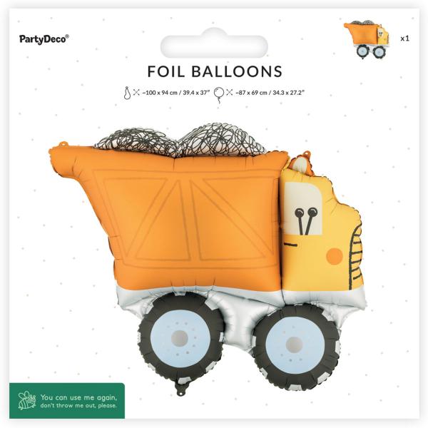 Folioilmapallo Kuorma-auto 87 x 69 cm