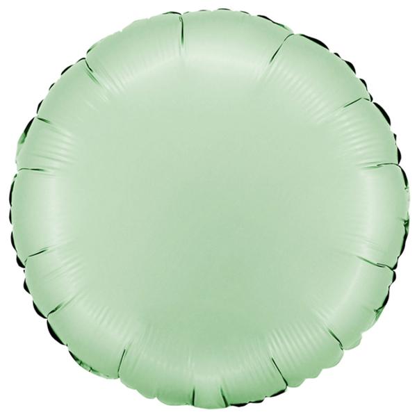 Pyöreä Folioilmapallo Satiini Glazed Mint