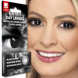 V&auml;rilliset Piilolinssit Black Witch