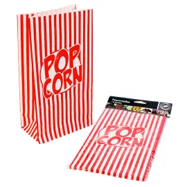 Popcorn-pussit Punainen & Valkoinen